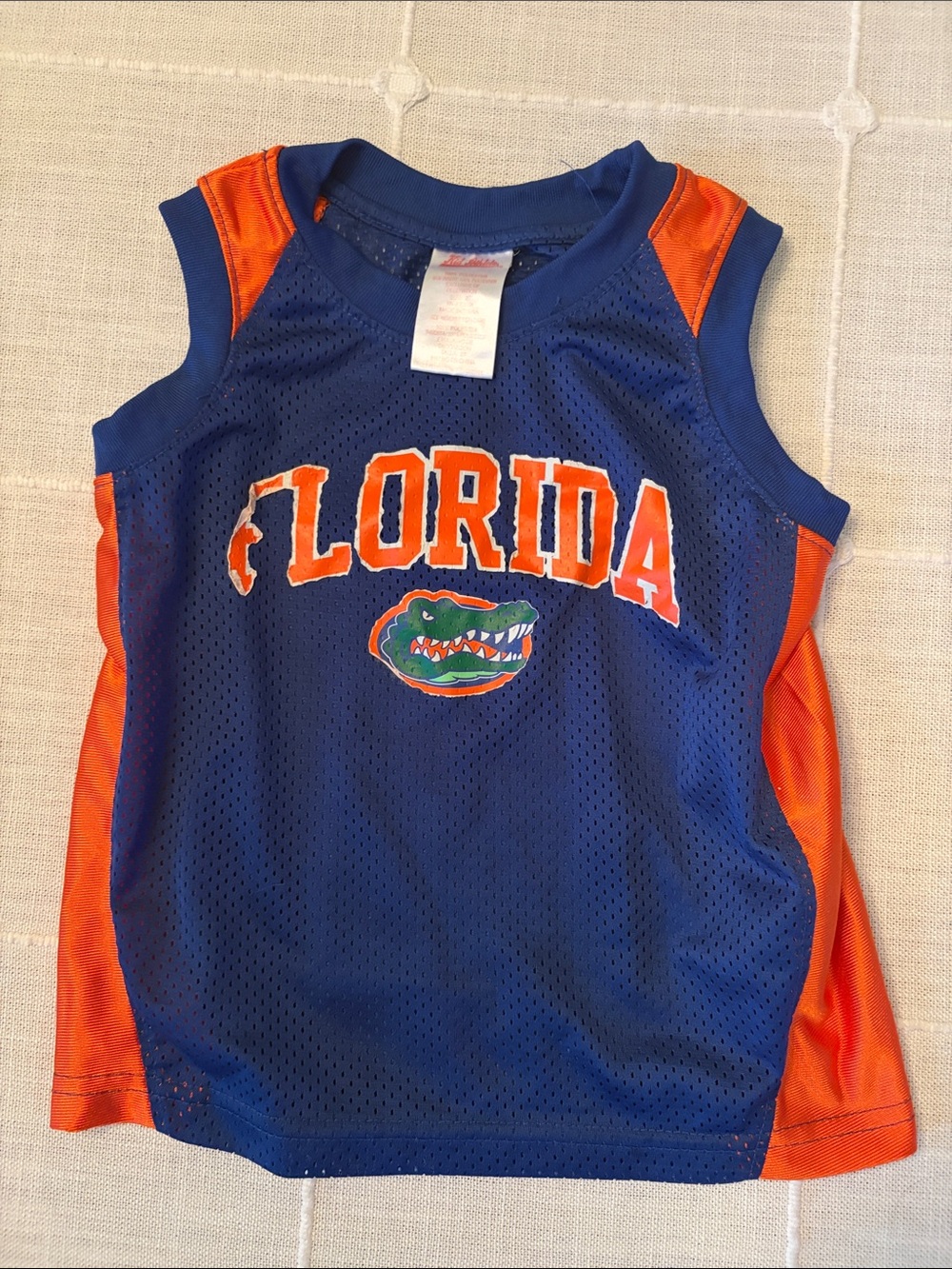 Kids' Blue & Orange Florida Mesh Sports Tank